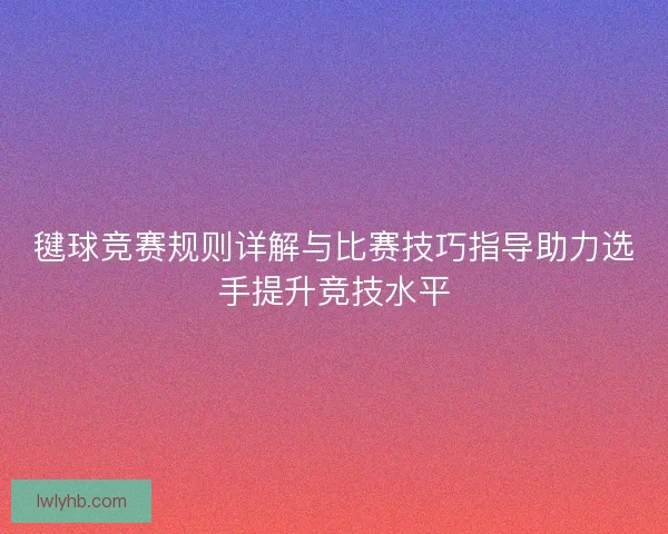 毽球竞赛规则详解与比赛技巧指导助力选手提升竞技水平